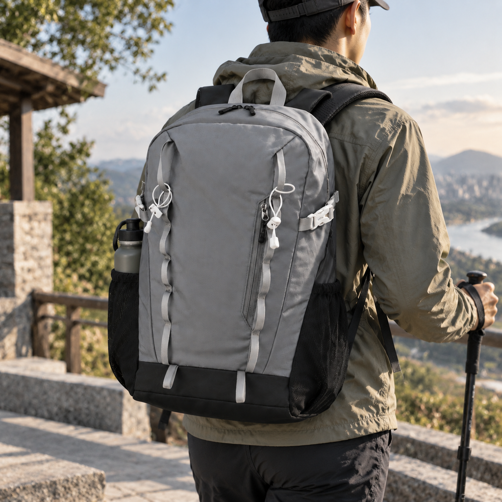 Gray Lightweight Hiking Backpack