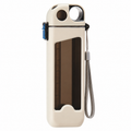 Ivory White Portable Straw Water Bottle