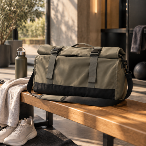 Champagne Large-Capacity Travel & Gym Bag