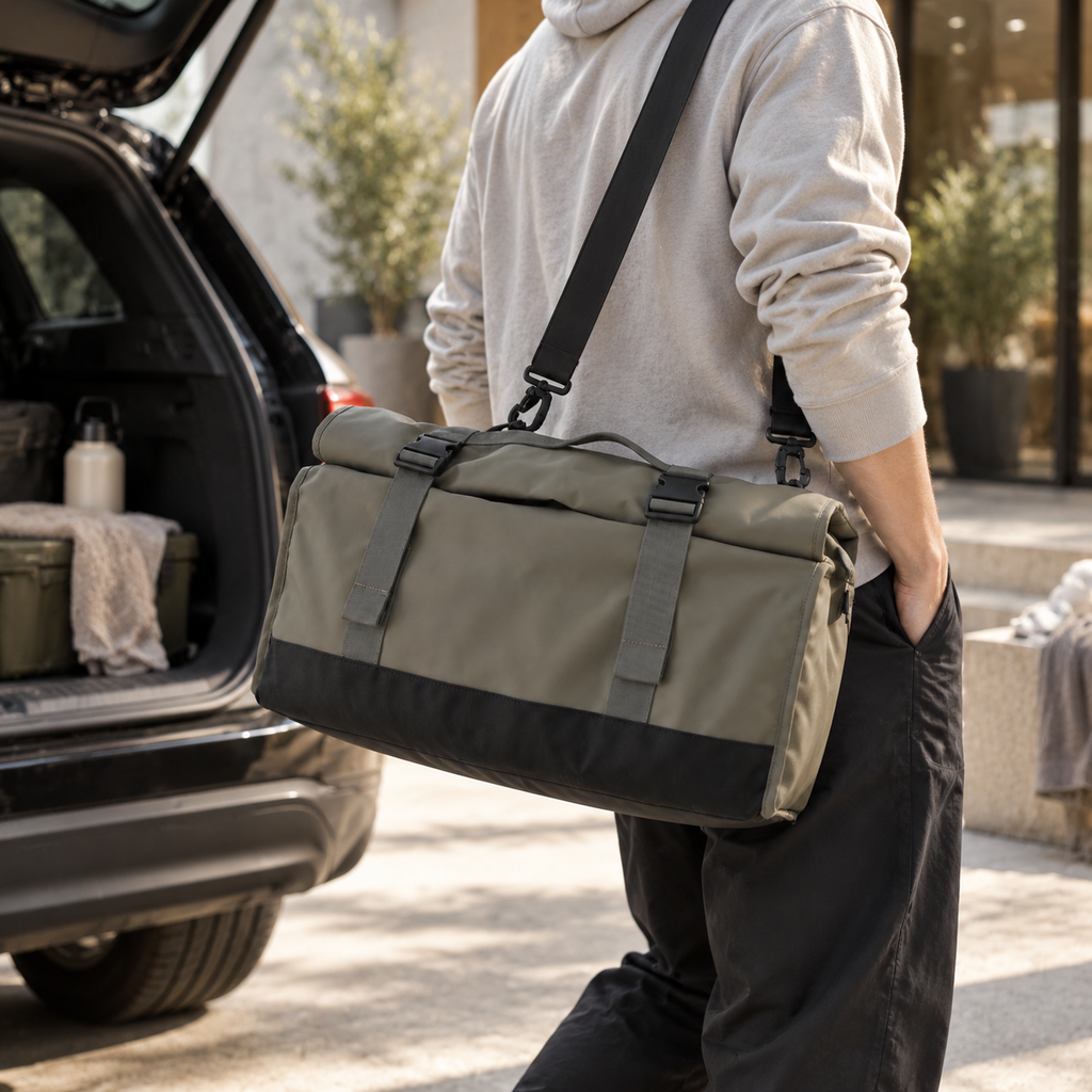 Champagne Large-Capacity Travel & Gym Bag