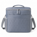 Gray Square Insulated Cooler Bag