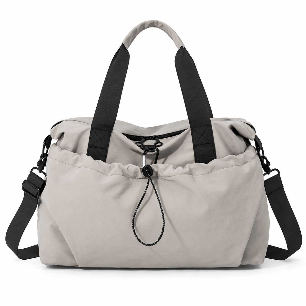 Gray Wet & Dry Separation Gym Travel Bag